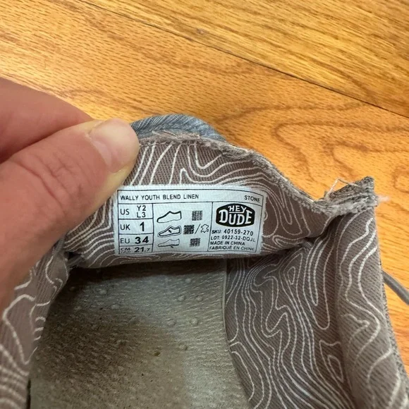 Hey Dude Gray Loafers with Elastic Slip-On Design - Picture 2 of 3